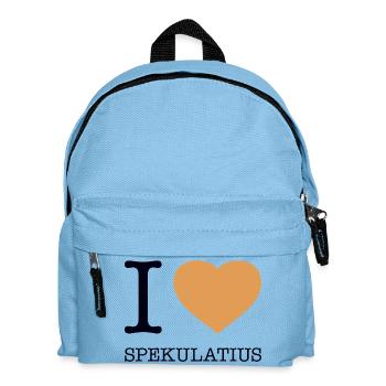 I love Spekulatius - Kinder Rucksack - Hellblau - Vorne