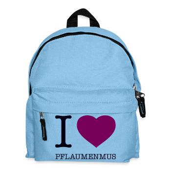I love plum jam - Kids' Backpack - light blue - Front