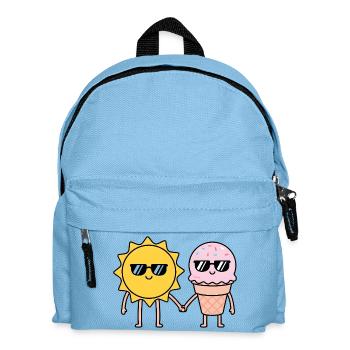 Happy Summer Sun Cartoon - Kinder Rucksack - Hellblau - Vorne