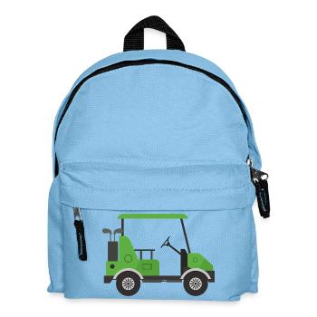 Golfwagen - Kinder Rucksack - Hellblau - Vorne