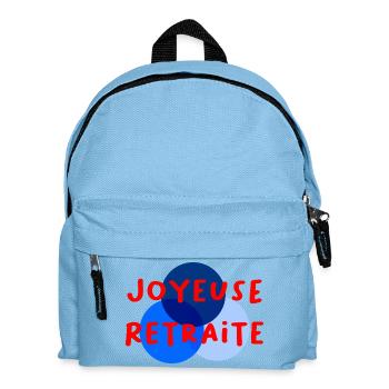 RETRAITE. RETRAITE. RETRAITEE. RETRAITE - Sac à dos Enfant - bleu clair - Devant