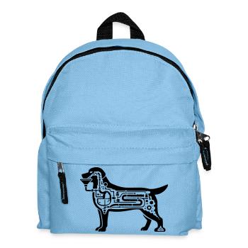 Dog Digestion Mechanical - Kids' Backpack - light blue - Front