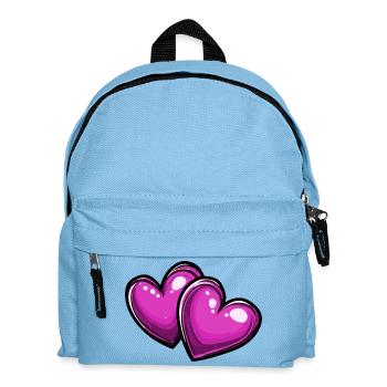 Herzen Liebe Symbol - Kinder Rucksack - Hellblau - Vorne