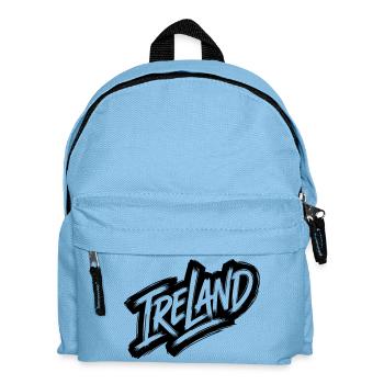 Irland - Ireland Graffiti Schrift - Kinder Rucksack - Hellblau - Vorne