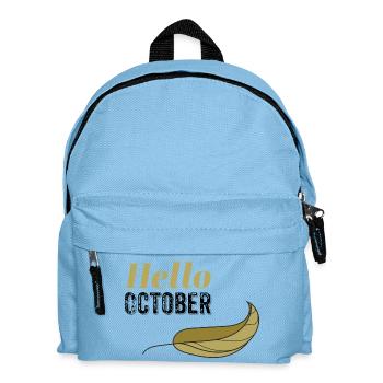 Design Golden Hello Leaf d’octobre - Sac à dos Enfant - bleu clair - Devant
