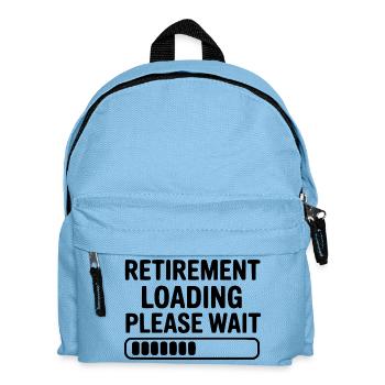 Retirement Loading Please Wait - Kids' Backpack - light blue - Front