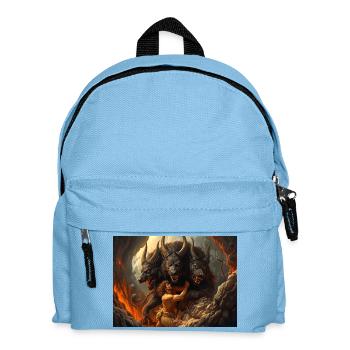 Héraclès amène Cerbère des Enfers - Sac à dos Enfant - bleu clair - Devant