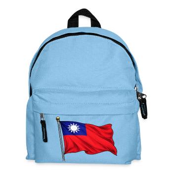 Taiwan flag - Kids' Backpack - light blue - Front