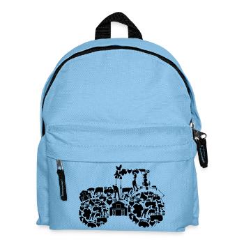 Tractor - Kids' Backpack - light blue - Front