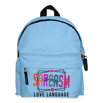 Le sarcasme est mon langage de l’amour - Sac à dos Enfant - bleu clair - Devant