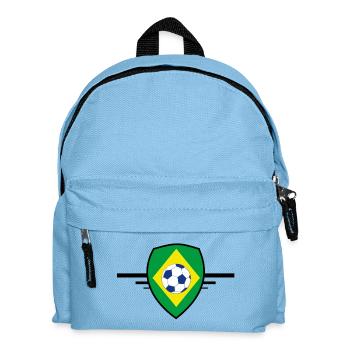 Brazil football - Kids' Backpack - light blue - Front
