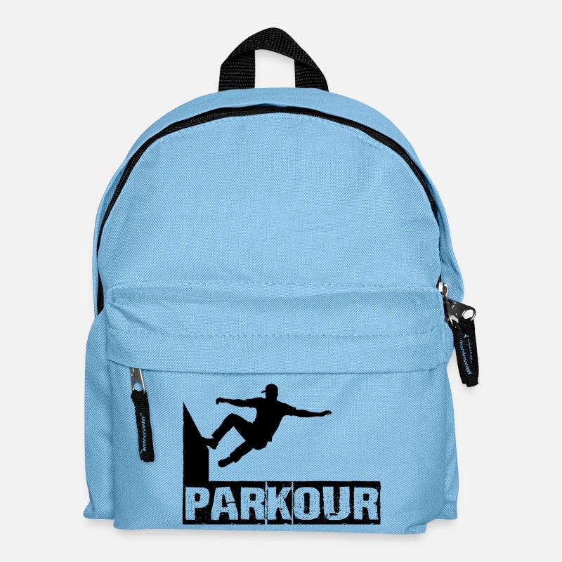 Parkour - Kinder Rucksack - Hellblau