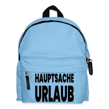 Urlaub - Kinder Rucksack - Hellblau - Vorne