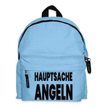 Angeln - Kinder Rucksack - Hellblau - Vorne