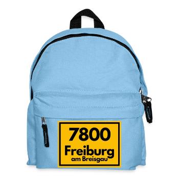 OLD POSTCODE POSTCODE RETRO 7800 FREIBURG BREISGAU - Kids' Backpack - light blue - Front