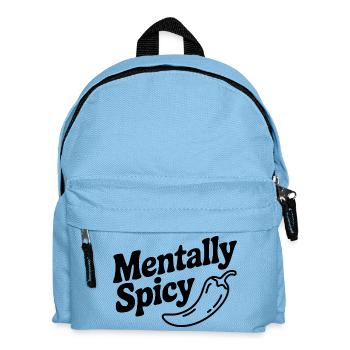 Mentally Spicy - Kids' Backpack - light blue - Front