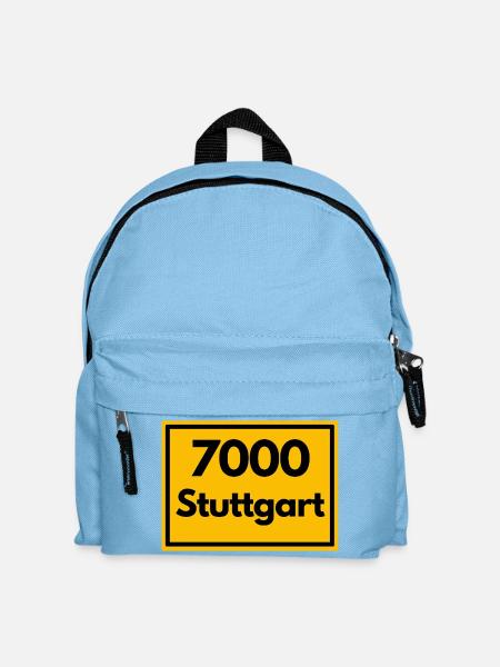 ALTE POSTLEITZAHL PLZ RETRO 7000 STUTTGART SCHWABE - Kinder Rucksack - Hellblau