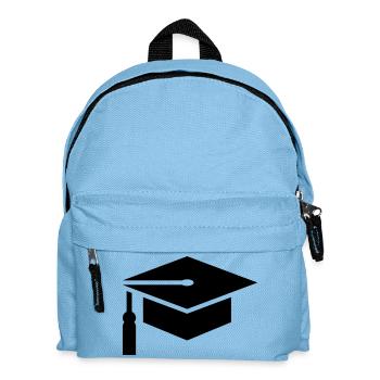 Abi, student, college hat, graduation - Kids' Backpack - light blue - Front