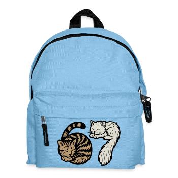 Des chats 'Six Seven' endormis - Sac à dos Enfant - bleu clair - Devant