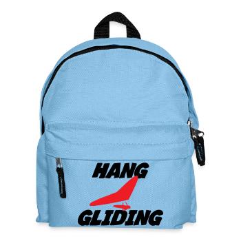 Hang Gliding Centered Wing Badge - Kids' Backpack - light blue - Front