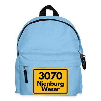 OLD POSTCODE POSTCODE RETRO 3070 NIENBURG WESER! - Kids' Backpack - light blue - Front