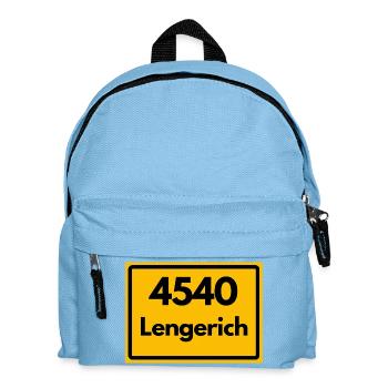 ALTE POSTLEITZAHL PLZ RETRO 4540 LENGERICH - Kinder Rucksack - Hellblau - Vorne