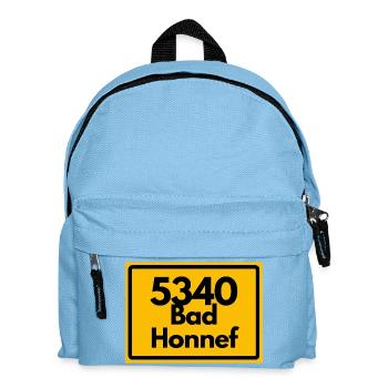 ALTE POSTLEITZAHL PLZ RETRO 5340 Bad Honnef - Kinder Rucksack - Hellblau - Vorne