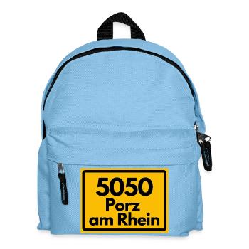 ALTE POSTLEITZAHL PLZ RETRO 5050 PORZ AM RHEIN - Kinder Rucksack - Hellblau - Vorne