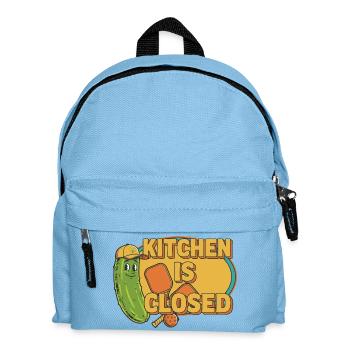 Pickleball Funny Player Küche ist geschlossen Paddel - Kinder Rucksack - Hellblau - Vorne