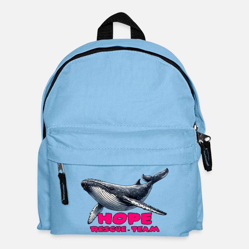 Hope Rettungsteam Wal - Kinder Rucksack - Hellblau