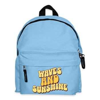Waves And Sunshine - Kinder Rucksack - Hellblau - Vorne