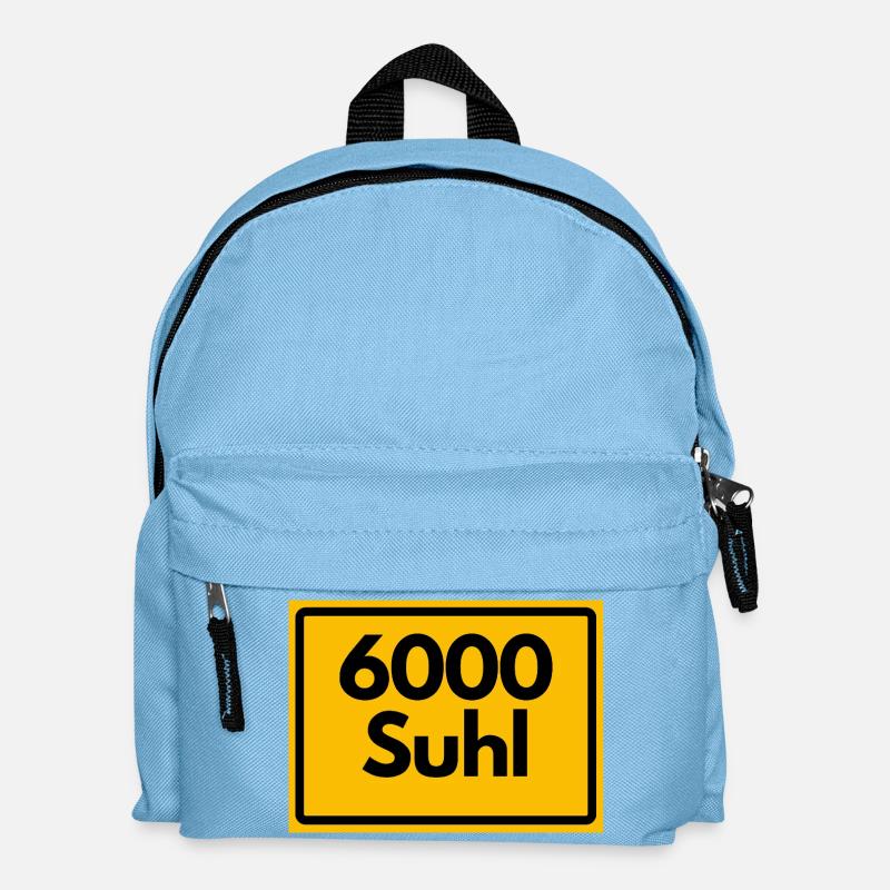 OLD POSTCODE 6000 SUHL HEIMATSTOLZ ORIGINAL - Kids' Backpack - light blue
