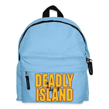 Island Bold Text - Kids' Backpack - light blue - Front