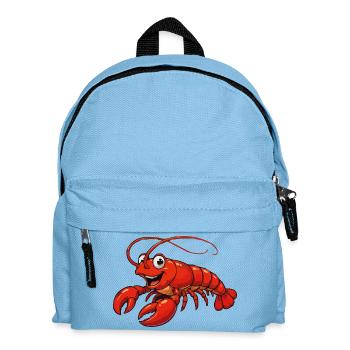 Hummer Cartoon Lobster - Kinder Rucksack - Hellblau - Vorne
