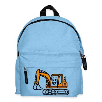 Excavator Kids - Kids' Backpack - light blue - Front