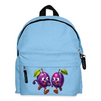 Funny plums - Kids' Backpack - light blue - Front