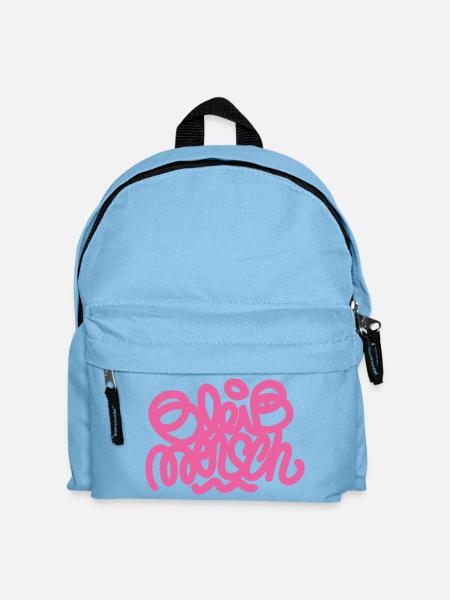 Bleib_Mensch - Kinder Rucksack - Hellblau