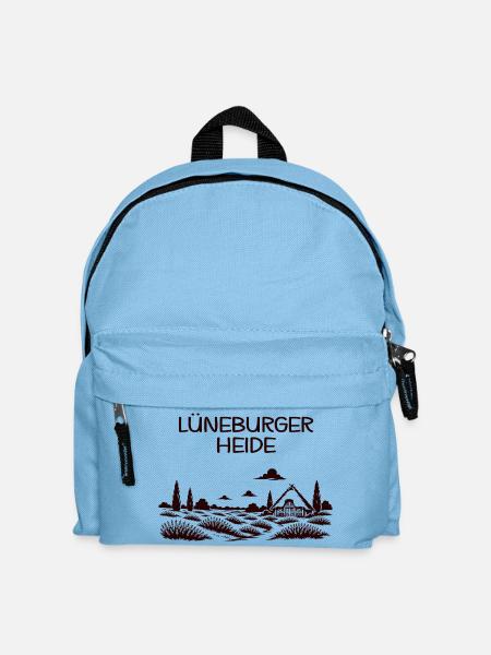 Lüneburger Heide - Kinder Rucksack - Hellblau