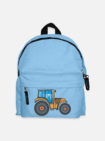 Traktor Schlepper Landwirtschaft Design - Kinder Rucksack - Hellblau