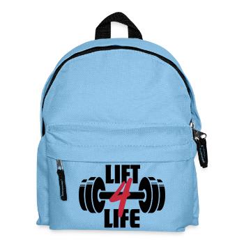 Lift 4 Life Barbell Gewichtheber-Gym-Workout - Kinder Rucksack - Hellblau - Vorne