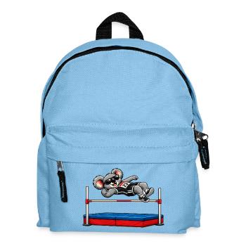 Cute koala in high jump - Kids' Backpack - light blue - Front