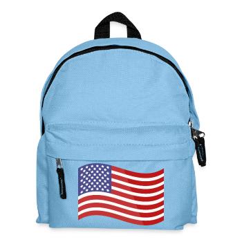 Flagge der Vereinigten Staaten - Kinder Rucksack - Hellblau - Vorne