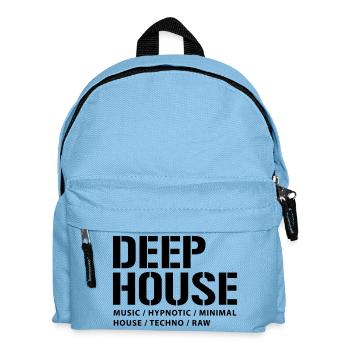 Deep-House-Musik - Kinder Rucksack - Hellblau - Vorne