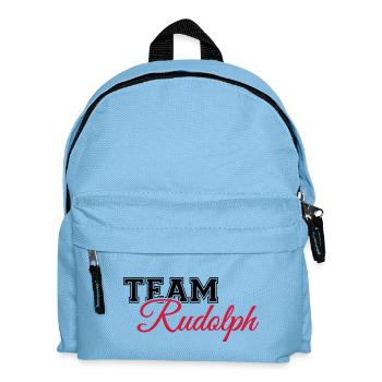 Team Rudolph - Kinder Rucksack - Hellblau - Vorne