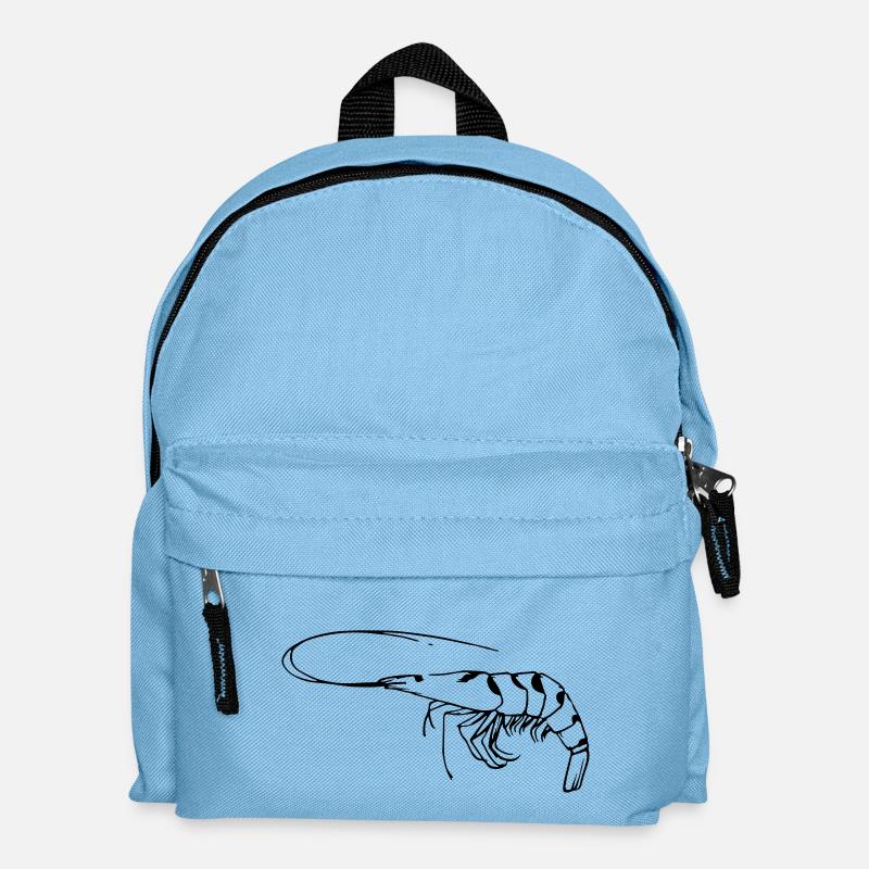 Garnele - Kinder Rucksack - Hellblau