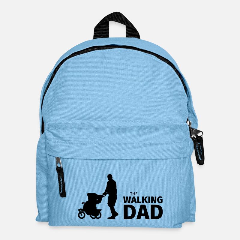 The Walking Dad - Kids' Backpack - light blue