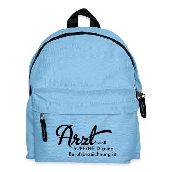 Arzt - Kinder Rucksack - Hellblau - Vorne