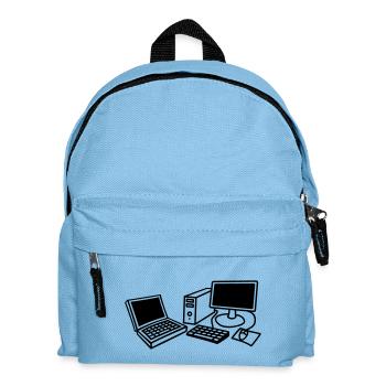 computers_1c - Kinder Rucksack - Hellblau - Vorne