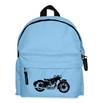 Old moto2 - Kids' Backpack - light blue - Front