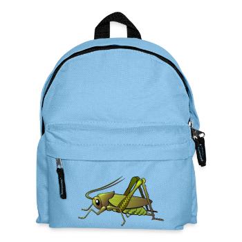 sauterschrecke grasshopper locust animal animaux - Sac à dos Enfant - bleu clair - Devant